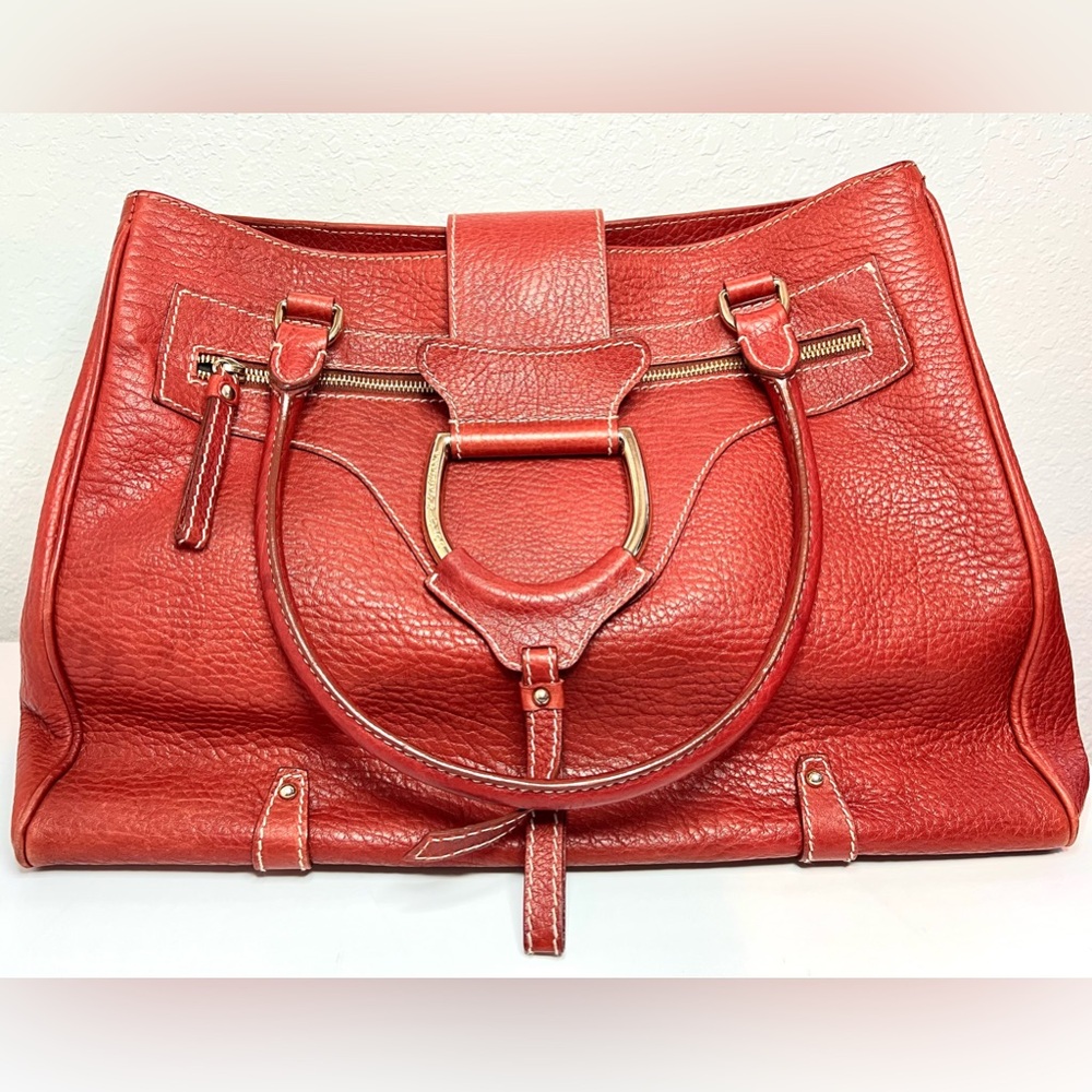 Dolce & Gabbana Large pebbled leather D ring Shoulder Bag